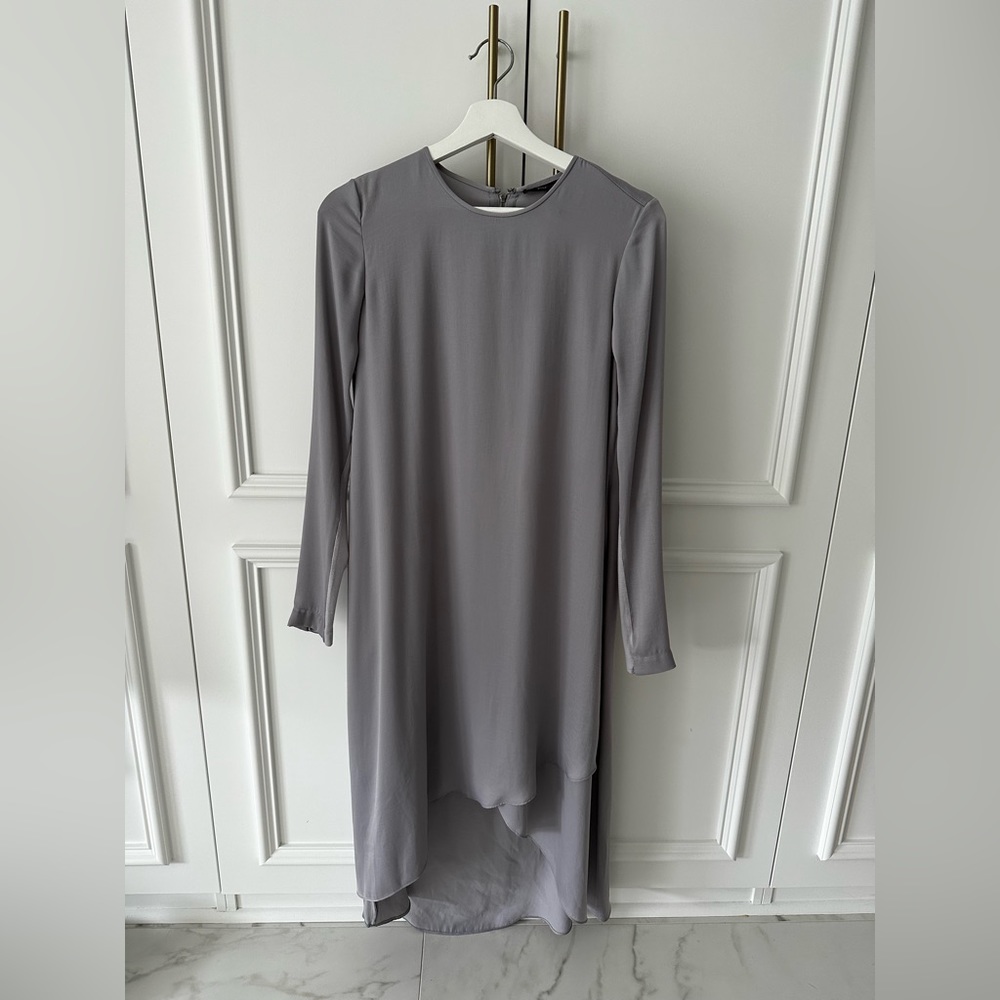 BCBG dress, shorter in front and longer in the back